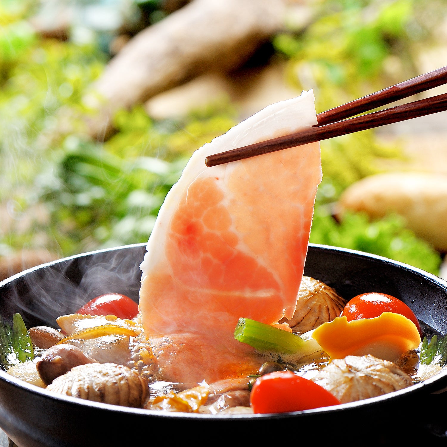 千葉県産ジャンボンブランをしゃぶしゃぶ