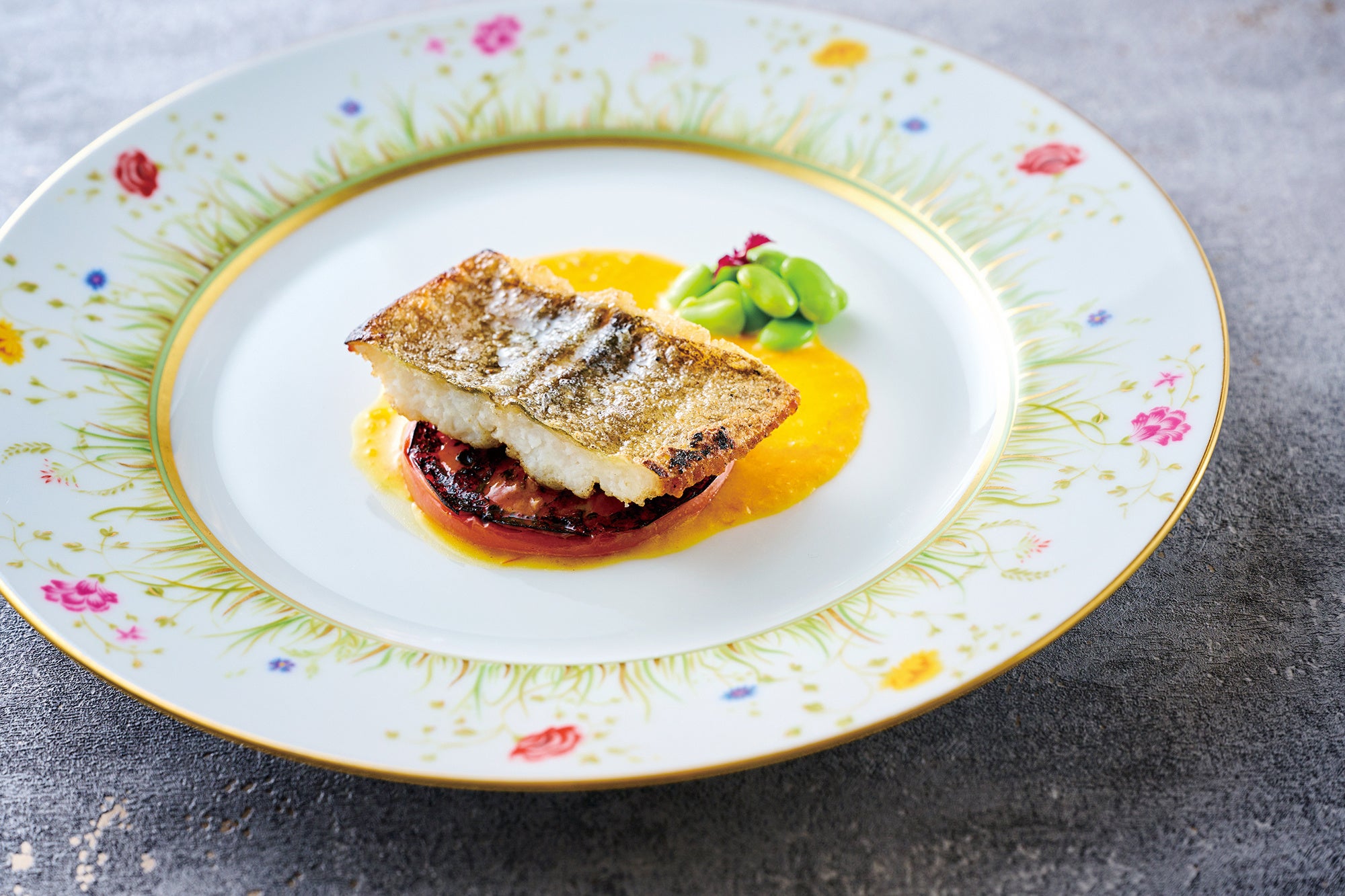 ピトレスク「Menu Saveur」より「鱧のポワレ」