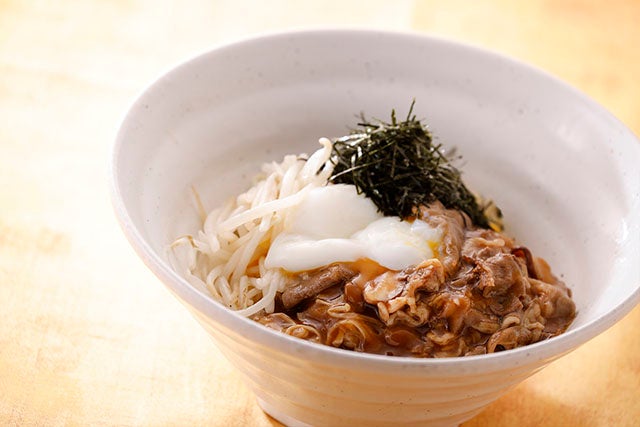 牛しゃぶと三種きのこのあんかけチャーハン