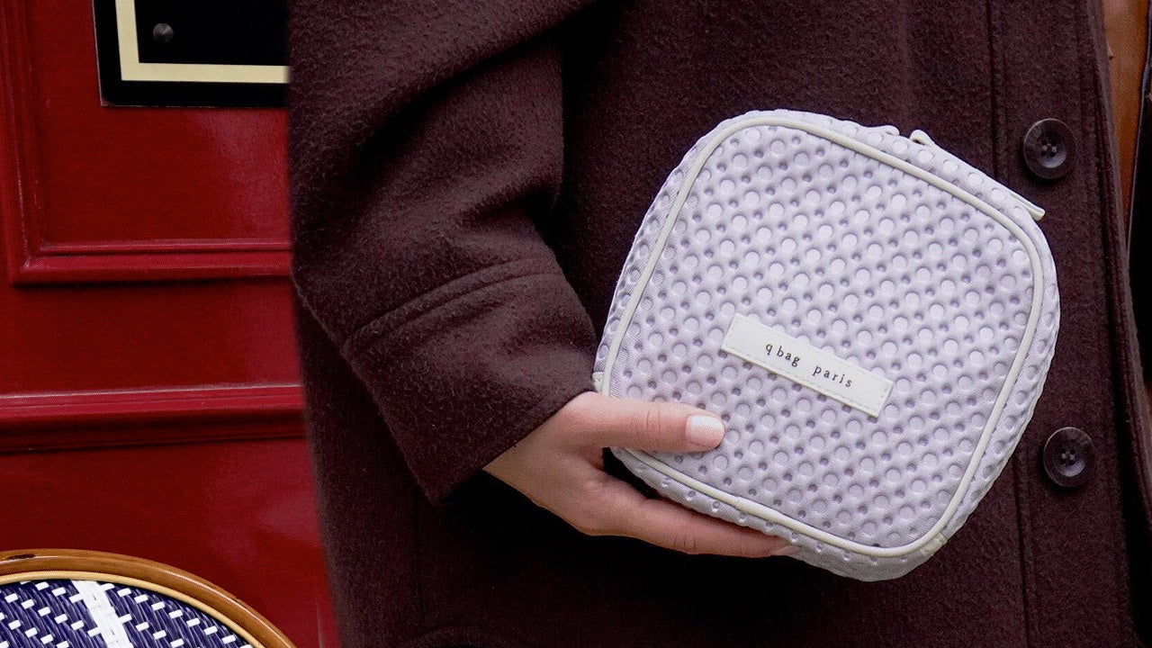 パリ発コットン化粧ポーチ TOURNELLES ☆ rive droite PARIS Tournelles the small pouch - Recycled cotton black