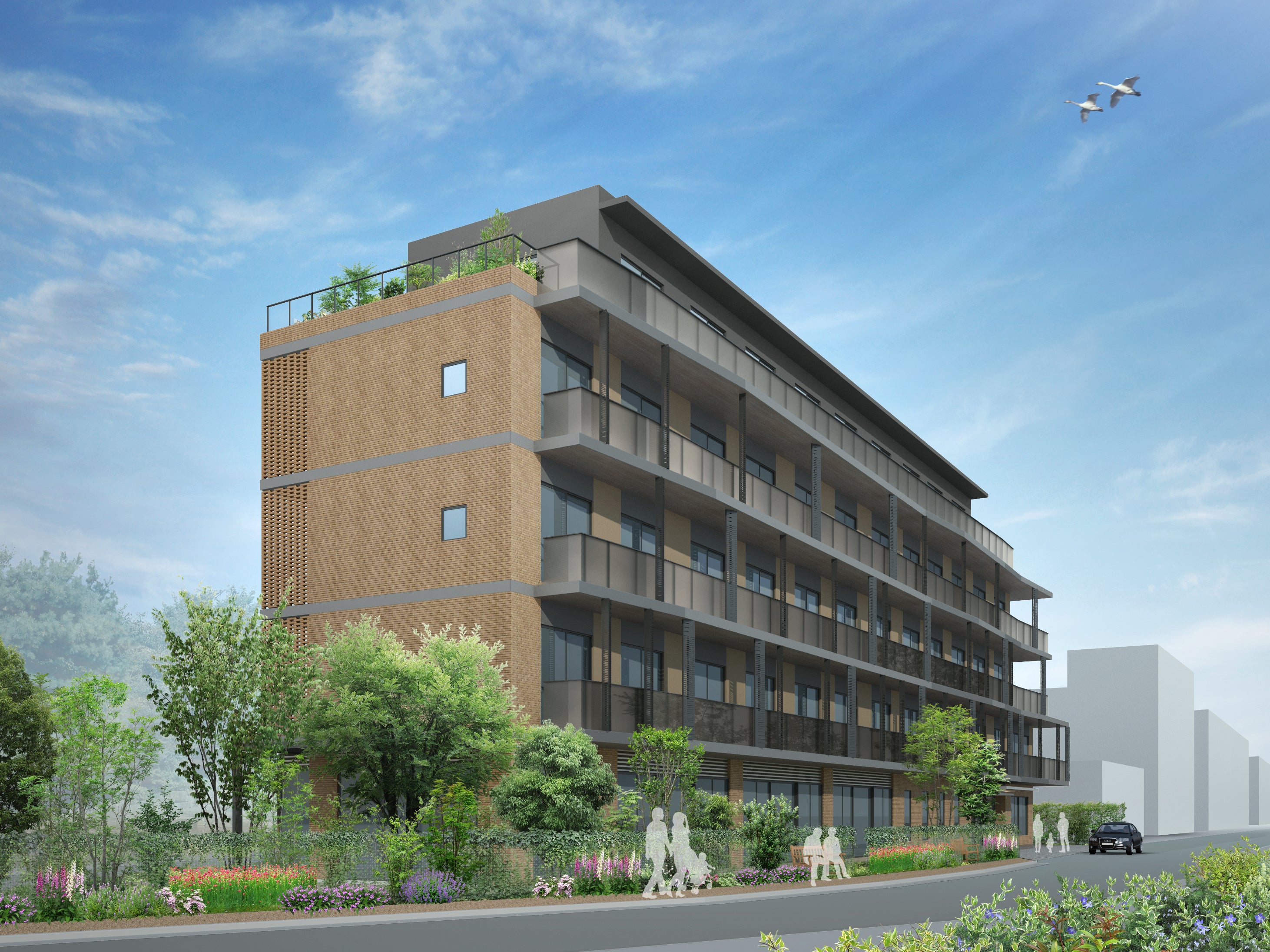 ※パースは参考であり、イメージです。土地・建物は事業者非所有です。