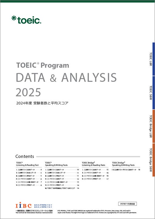 TOEIC® Program DATA & ANALYSIS 2025」発表 | 一般財団法人 国際 TOEIC® Program DATA & ANALYSIS 2025」発表 | 一般財団法人 国際