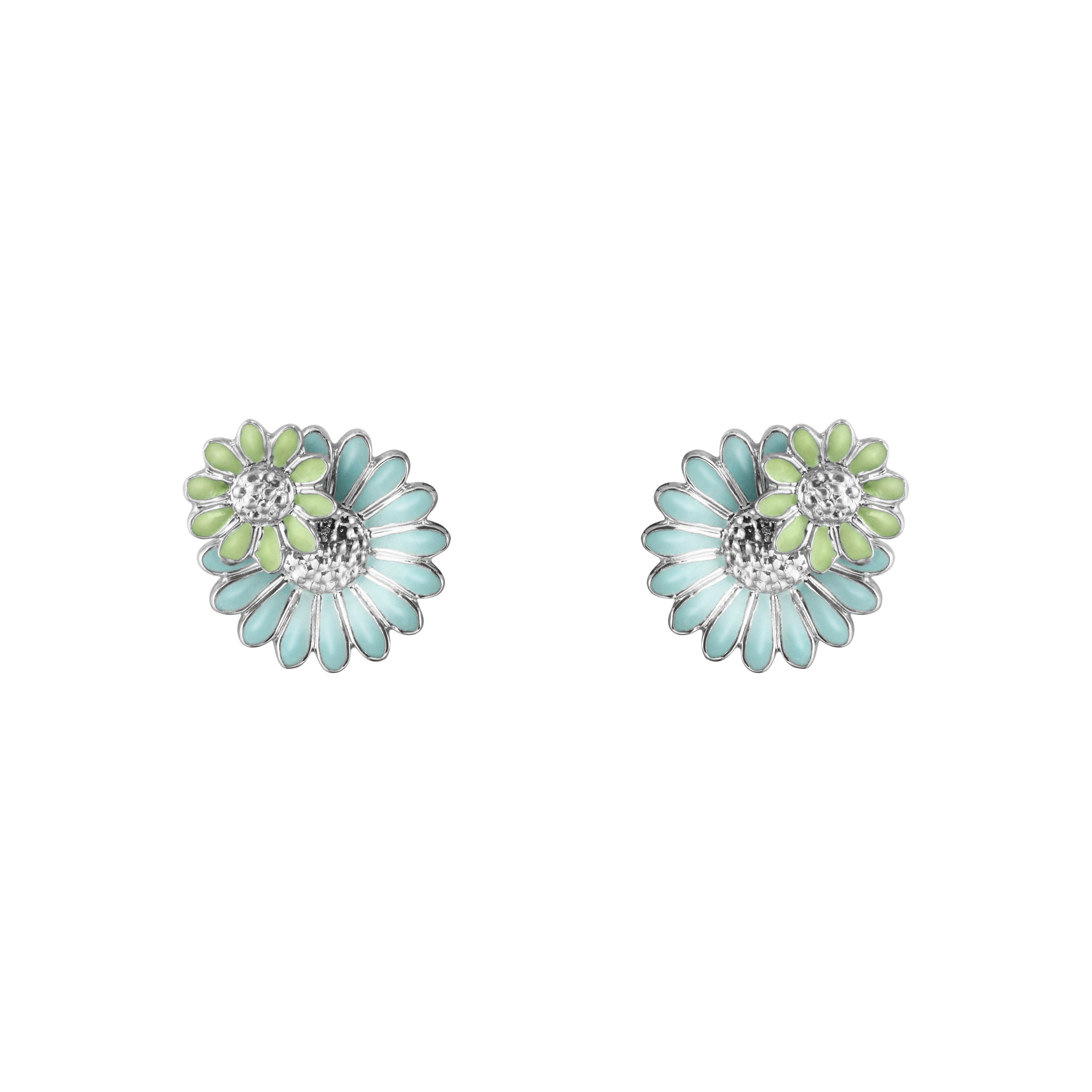 「デイジー」レイヤードピアス(シルバー) 25,300.-