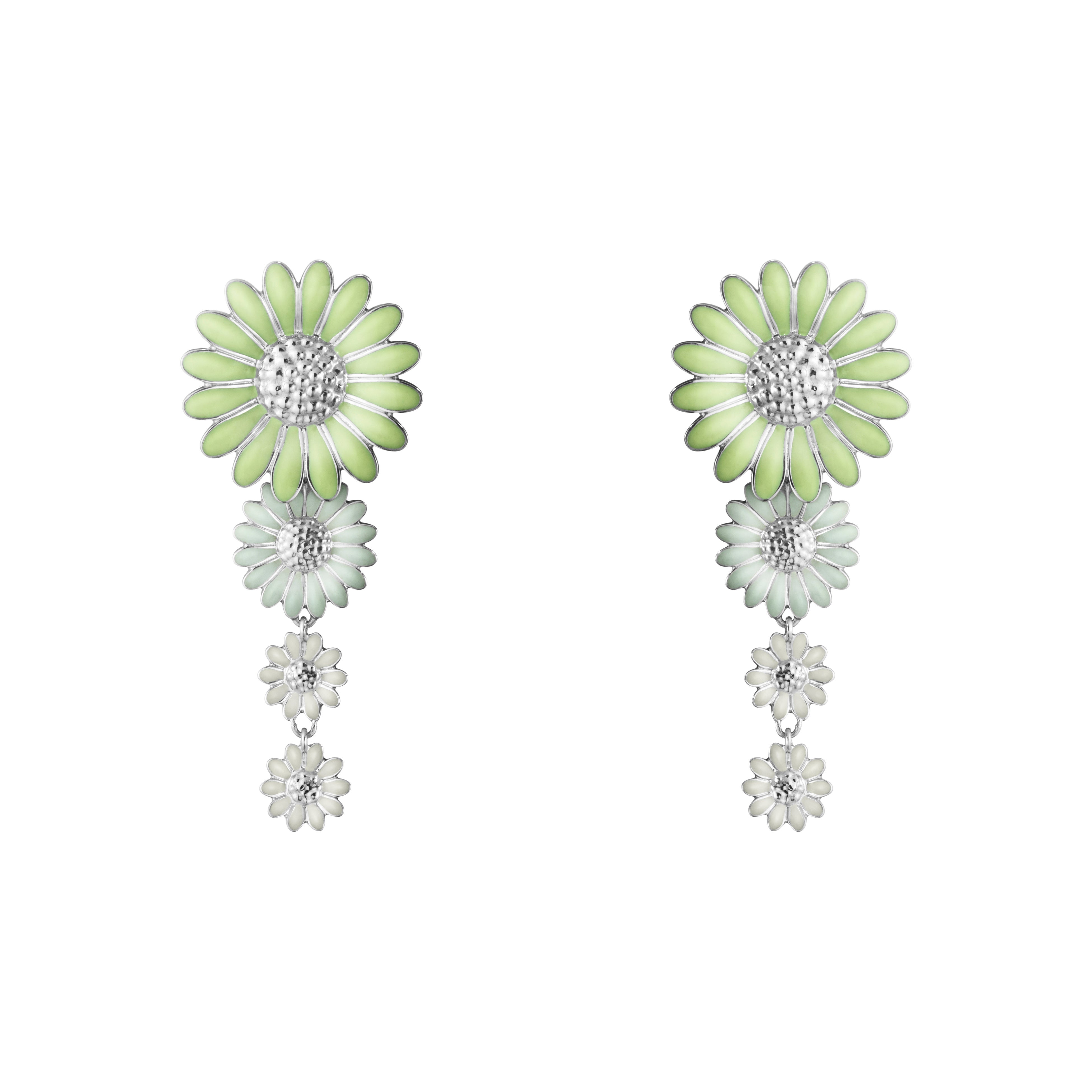 「デイジー」ミディアムピアス(シルバー) 39,600.-