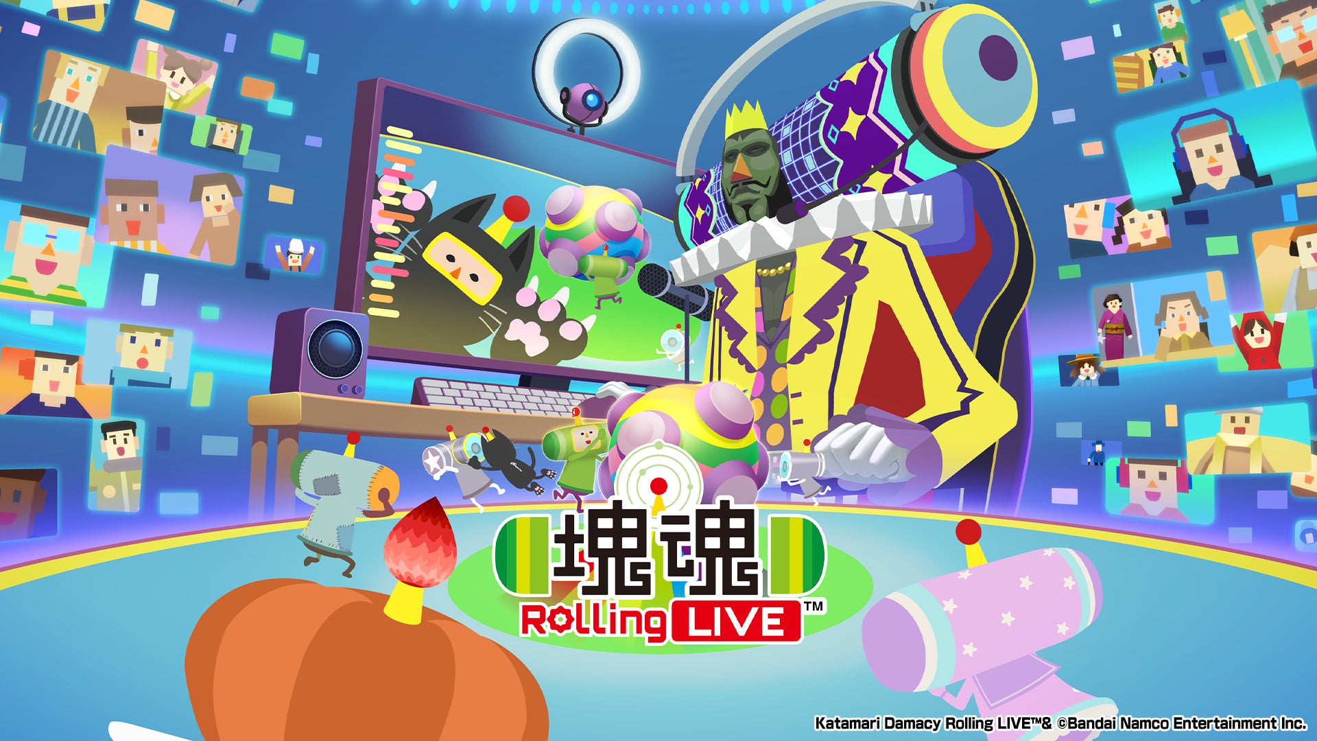 塊魂がApple Arcadeに登場!ライブ配信×転がしで新感覚! 塊魂がApple Arcadeに登場!ライブ配信×転がしで新感覚!