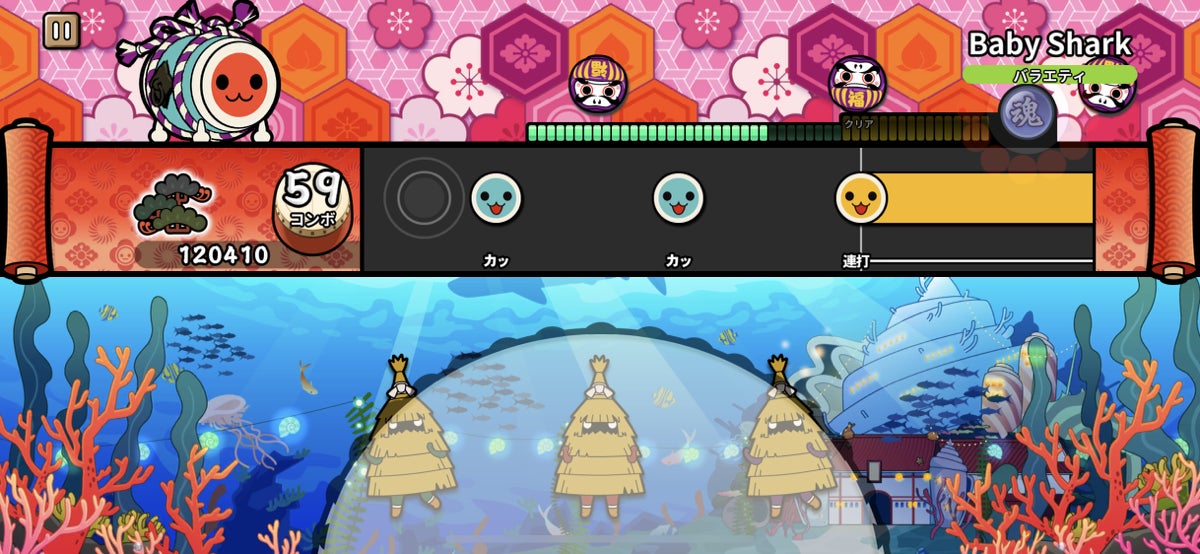 App Arcade向けアプリケーション 太鼓の達人 Pop Tap Beat でののちゃん 村方乃々佳 が歌うbaby Sharkが配信開始 ほか有名 映画やナムコオリジナルを含め6曲が追加 株式会社バンダイナムコエンターテインメントのプレスリリース App Arcade向けアプリケーション 太鼓の達人 Pop Tap Beat でののちゃん 村方乃々佳 が歌うbaby Sharkが配信開始 ほか有名 映画やナムコオリジナルを含め6曲が追加 株式会社バンダイナムコエンターテインメントのプレスリリース
