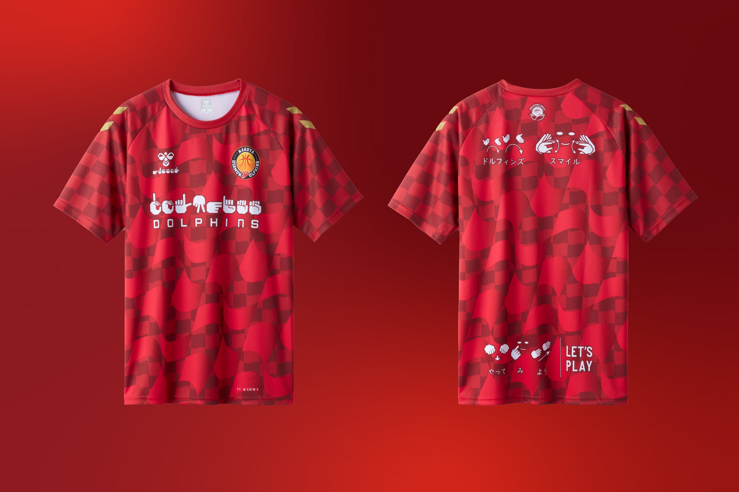 ヒュンメルが名古屋ダイヤモンドドルフィンズ手話シャツのオークション