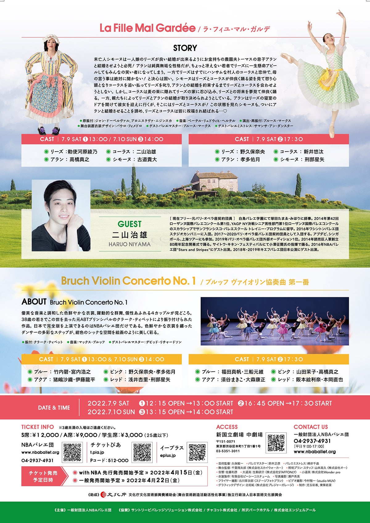 NBAバレエ団「ラ・フィユ・マル・ガルデ」2