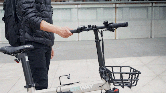 ERWAY02 電動アシスト自転車 折りたたみ式 黒 池袋での現地引き取り