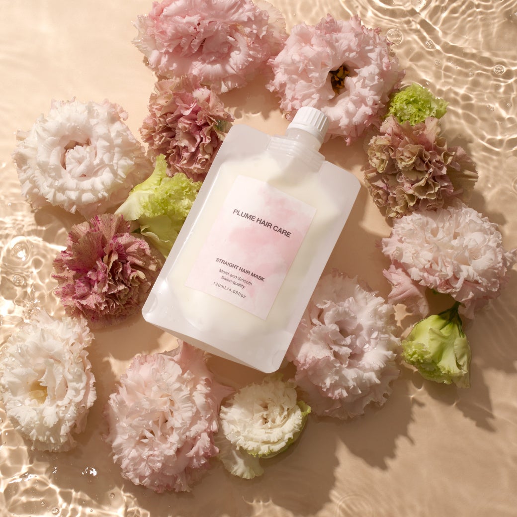 プリュムヘアケア新商品ストレートヘアマスク