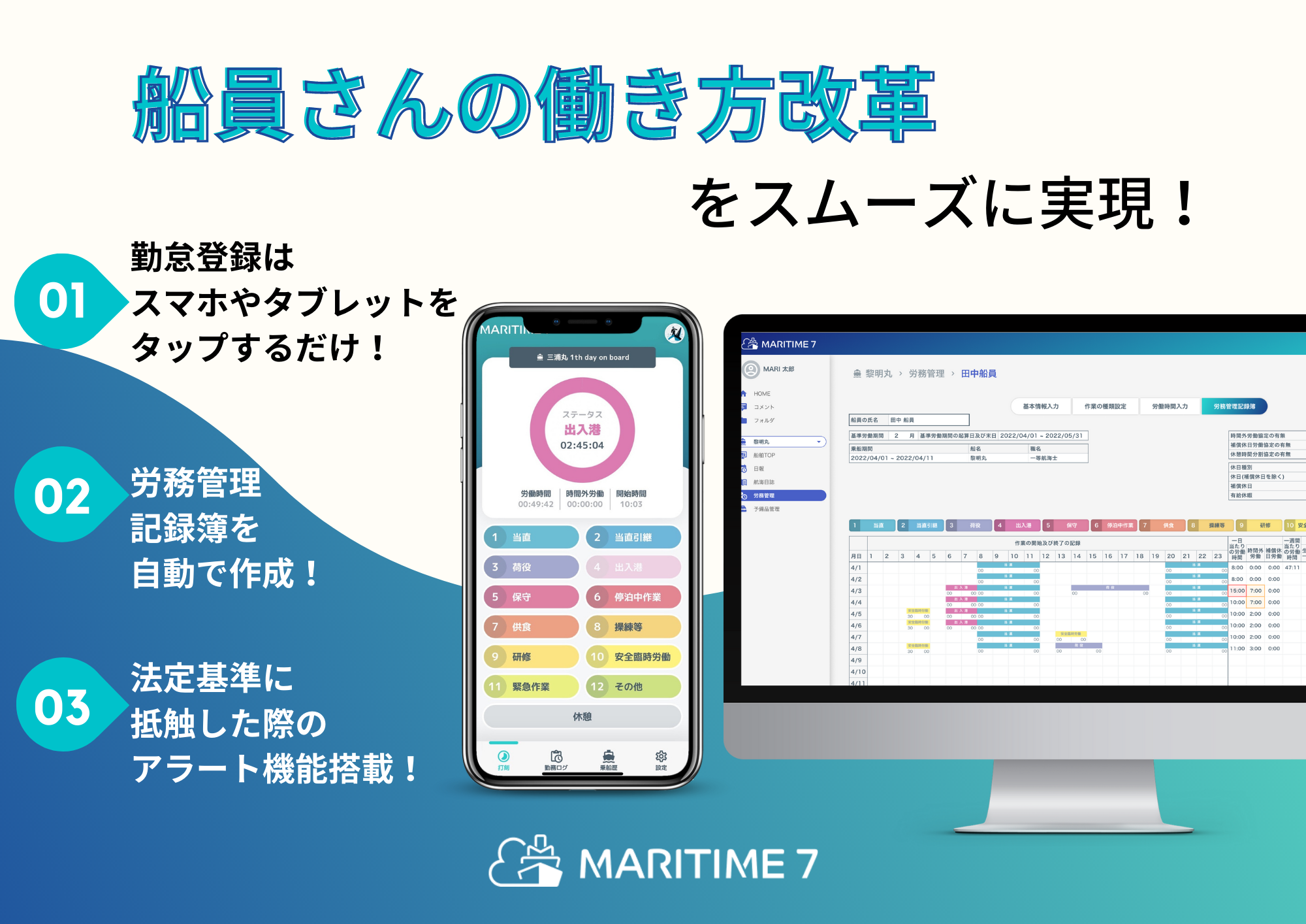 シンプルで使いやすいUI