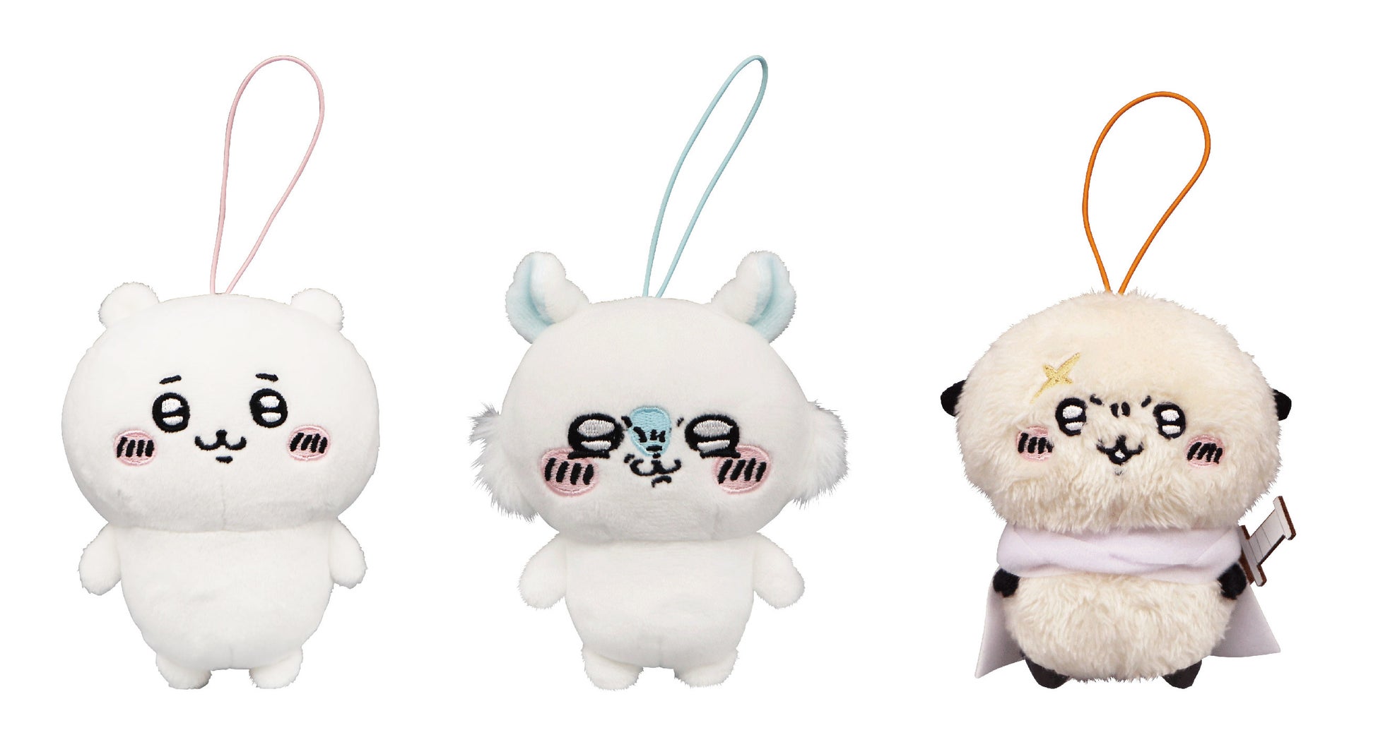 2月下旬登場 ちいかわと仲間たちマスコット (全3種/約10cm)