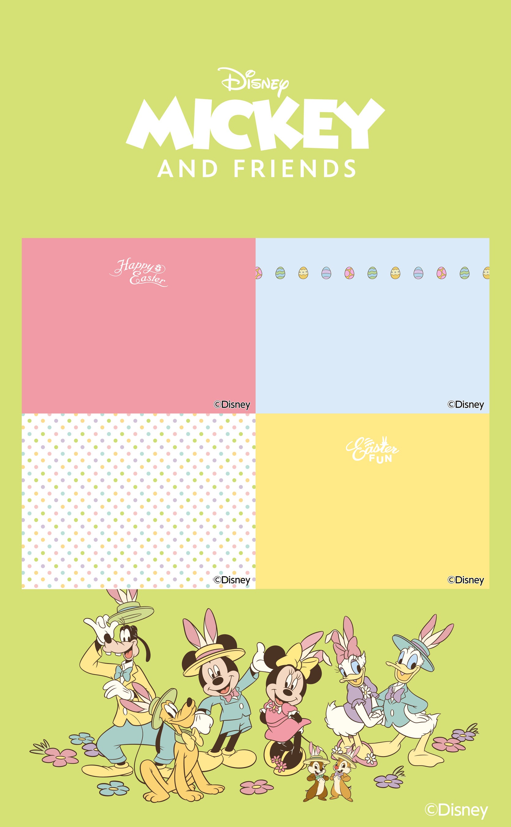 プリ機『Melulu3』_「ディズニースペシャルモード」第6弾_「ミッキー＆フレンズ イースター」