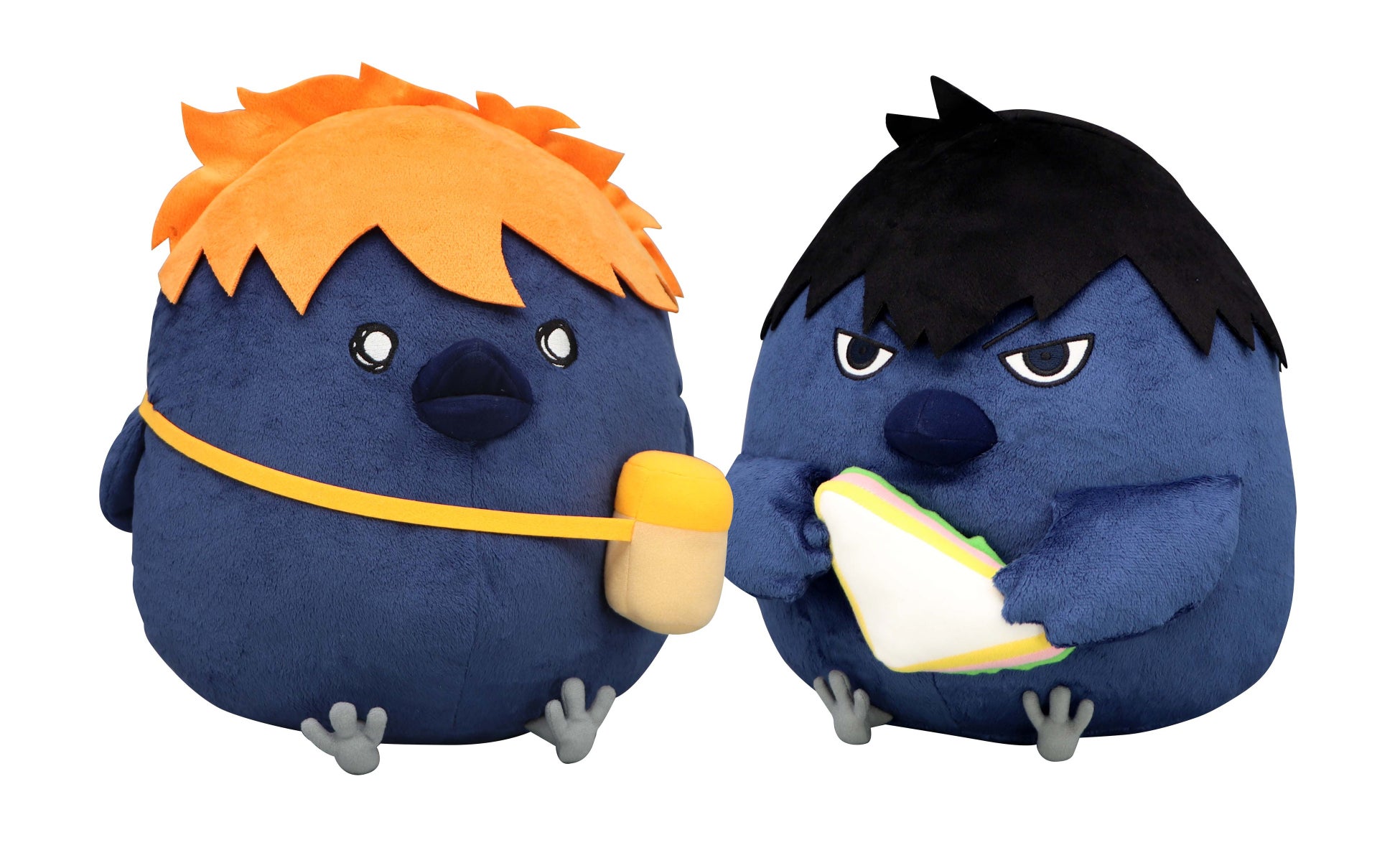 ダブルゲット賞:BIGぬいぐるみセット ―ヒナガラス&カゲガラスー (全1種/約30×30cm、約28×30cm)