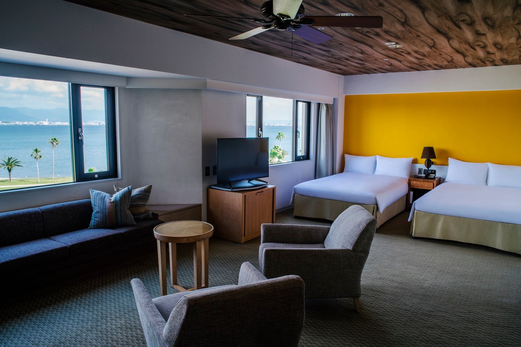 98ある客室は全てオーシャンビュー