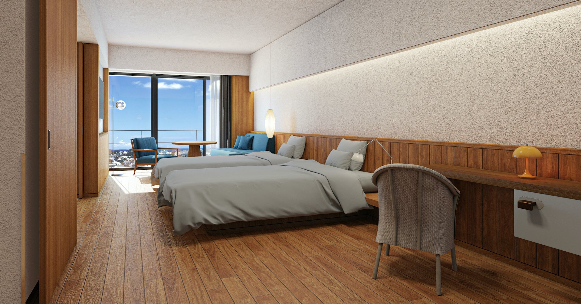 ゲストルーム（グランドツイン）※イメージ図