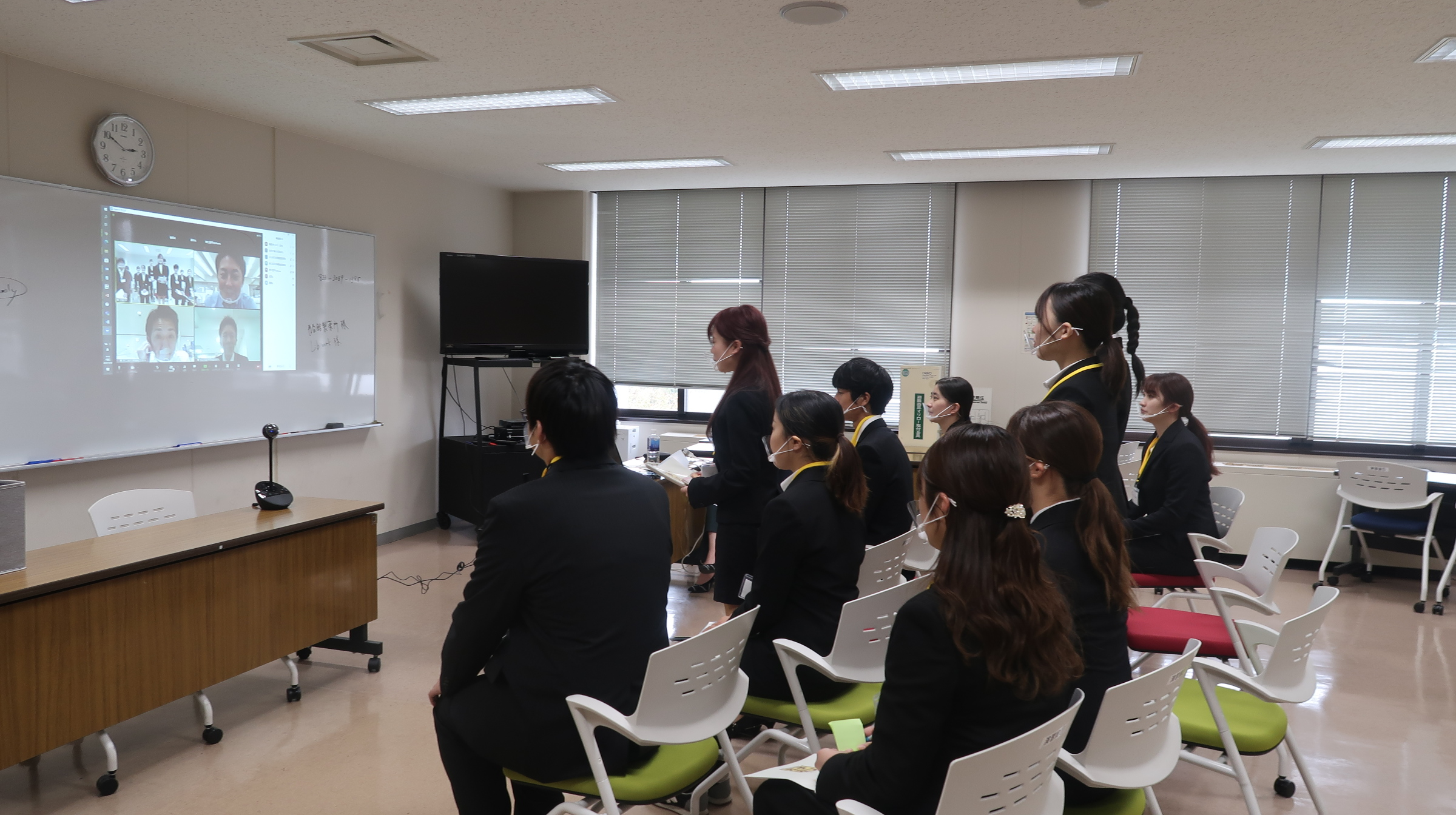 オンライン授業の様子（2020年9月）