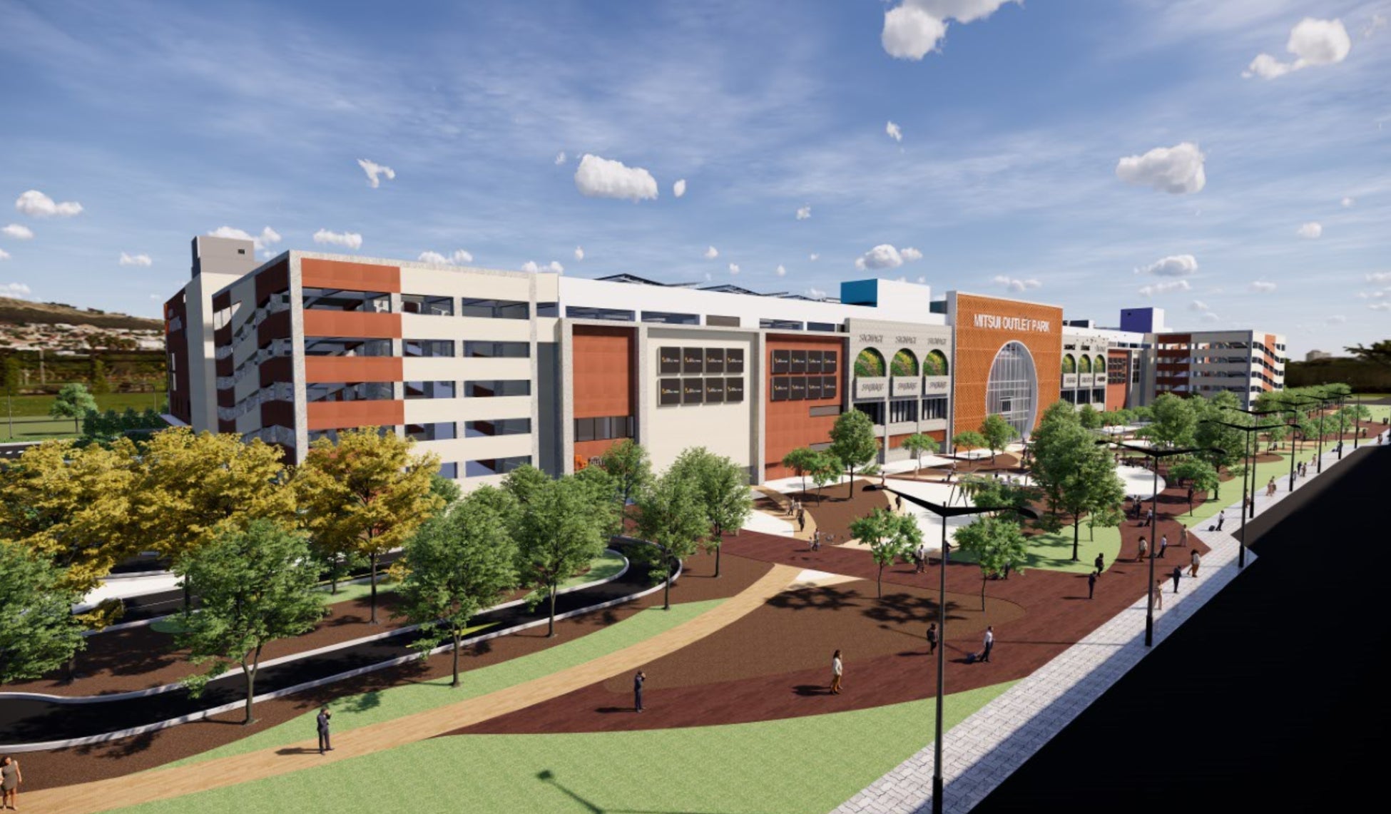 三井アウトレットパーク 台南 外観イメージパース