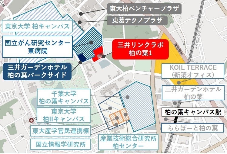 柏の葉スマートシティ　マップ