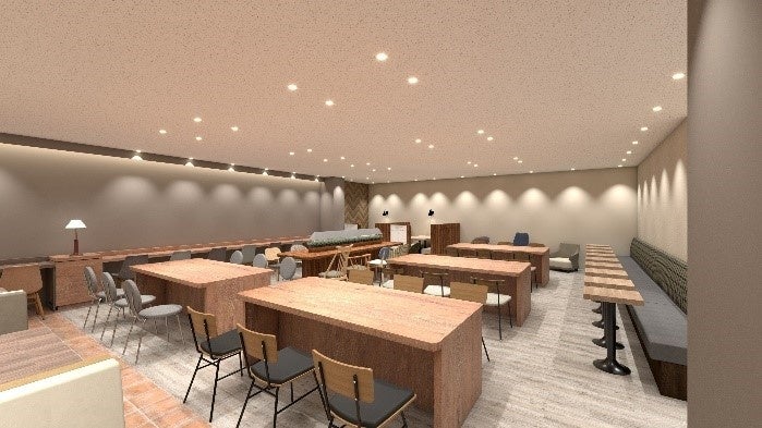 従業員休憩室①　パース