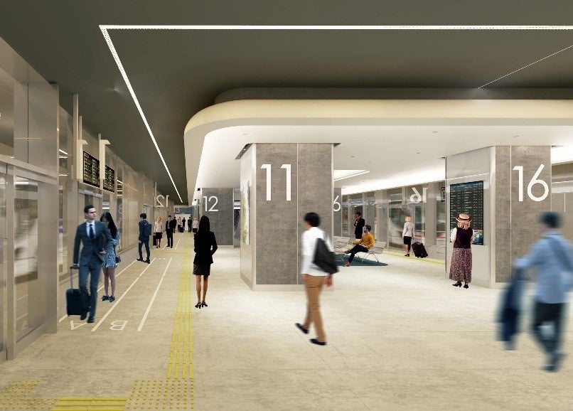 バスターミナル東京八重洲　のりば　CG