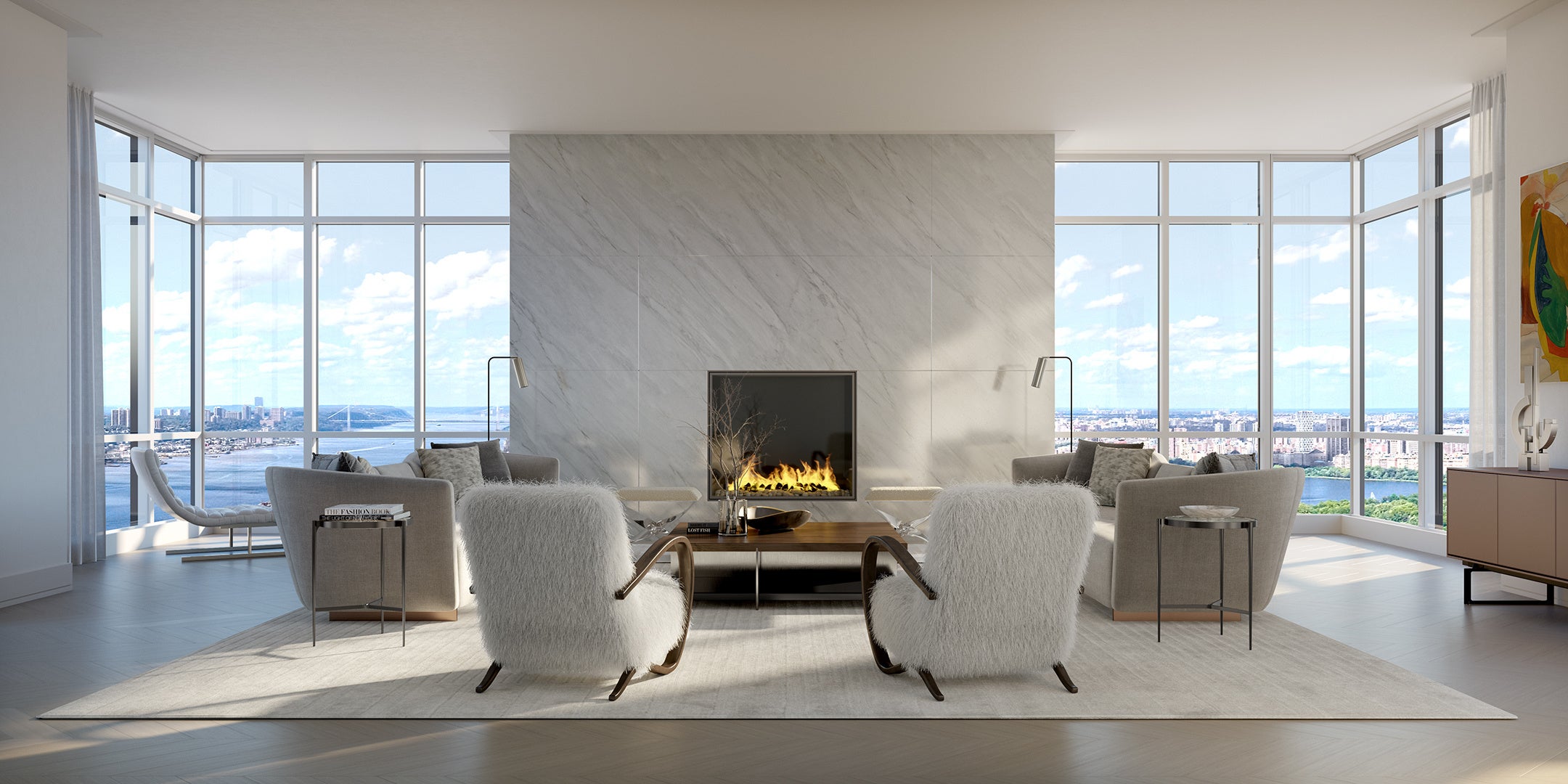 「200アムステルダム」住宅専有部　リビングルームCG