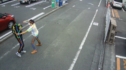 異常行動映像（イメージ）