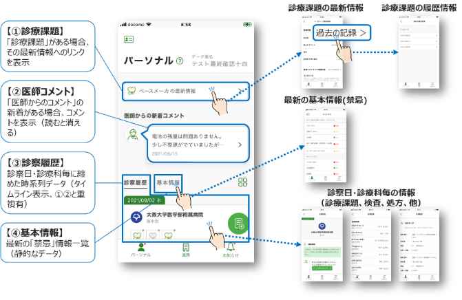 スマートフォン操作画面イメージ