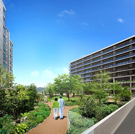 ＜屋上庭園完成予想イメージ＞