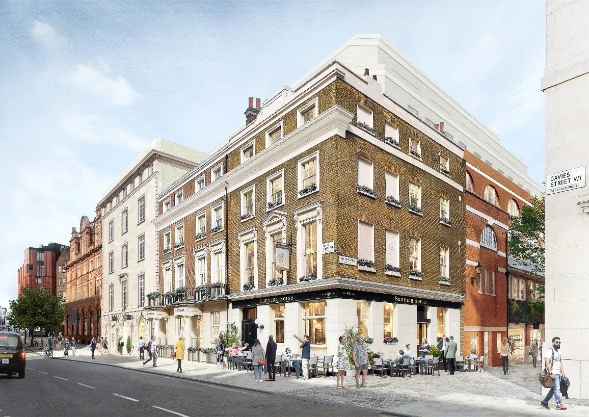 北街区　デイビス通りより　外観　CG