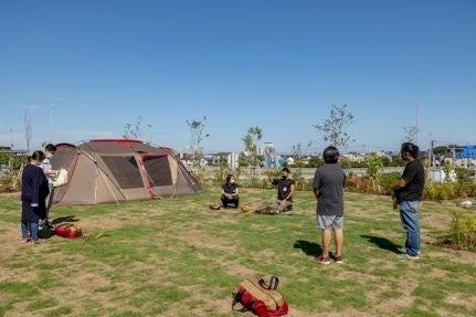 テント設営体験