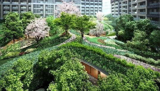 中庭完成予想イメージ画像