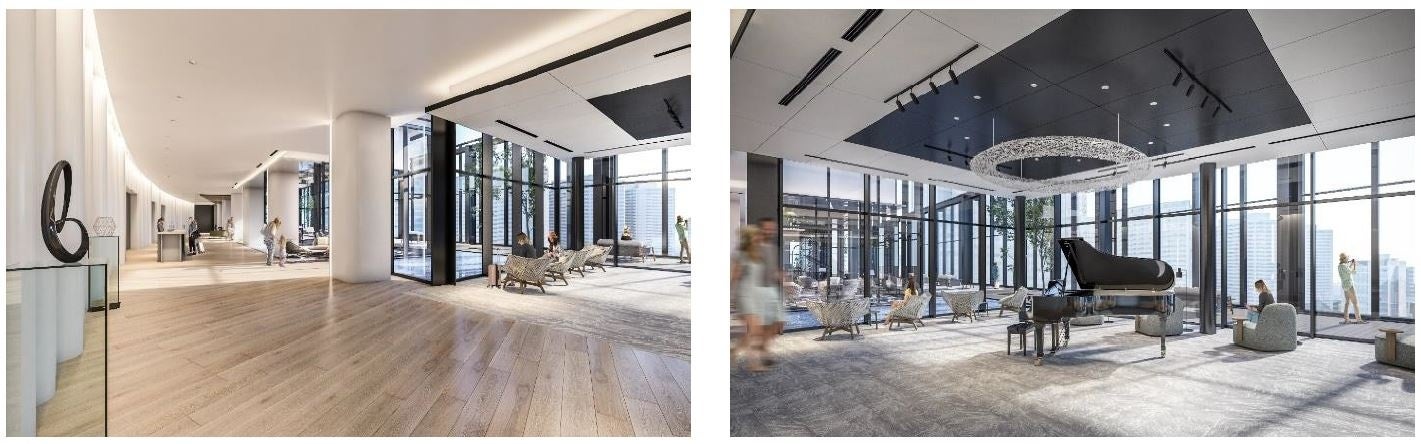 「三井ガーデンホテル横浜みなとみらいプレミア」ロビー、ラウンジ、テラスエリア