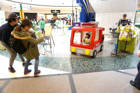 ミニ消防車乗車体験