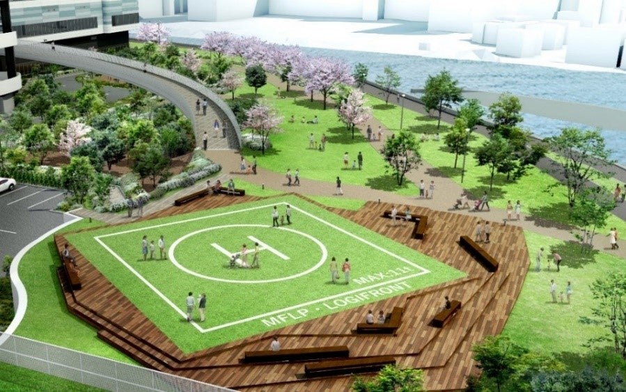 「板橋区立・舟渡水辺公園」との一体整備イメージ