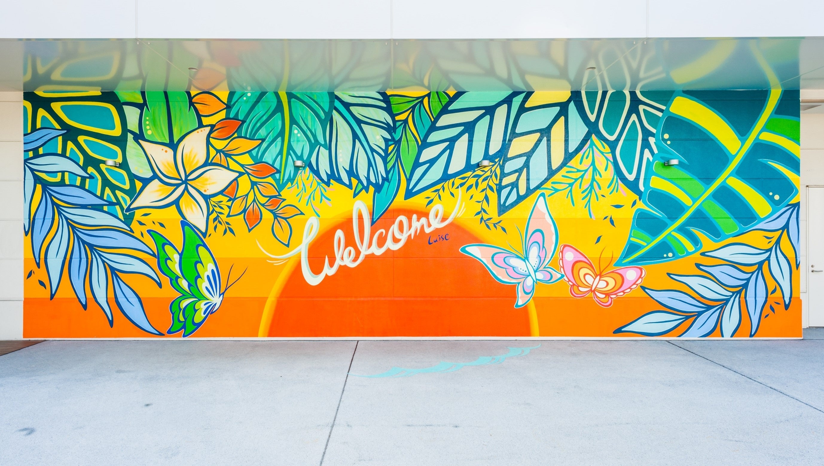 人が入って遊べる壁画（2018年実施）