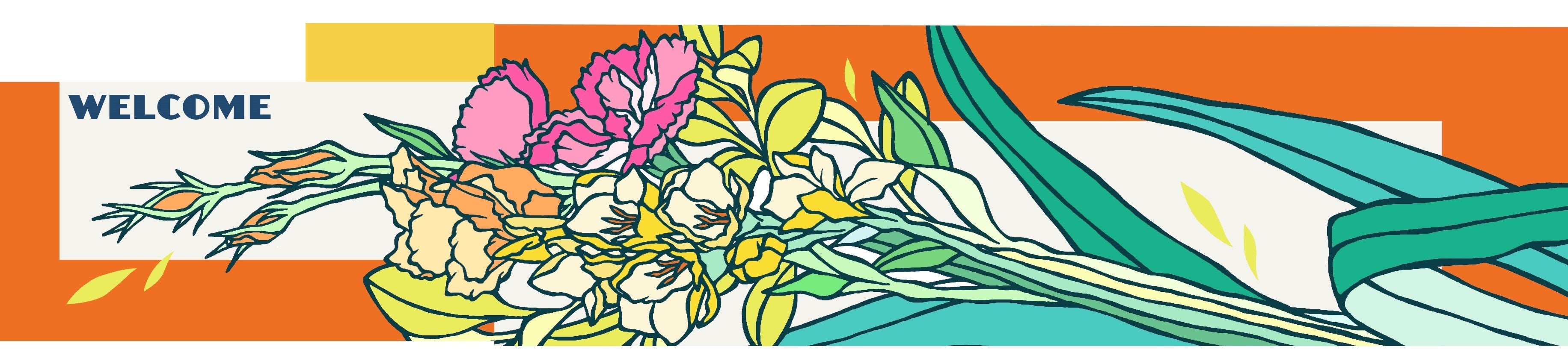 南エントランス　壁面アート