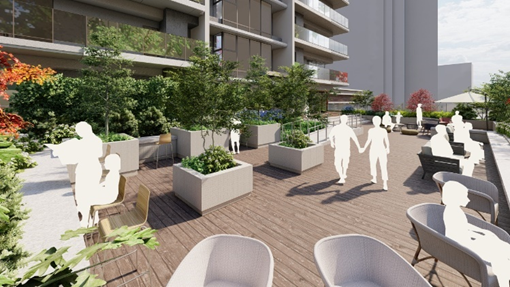 ２階屋上テラス完成予想CG