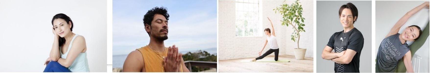 多種多様なジャンルに精通したインストラクター（左から 鈴木伸枝・呉山賢治・舞名里音・佐久間翔太・MOTOMI）