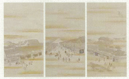 江都京都浪花三店絵図 三幅対