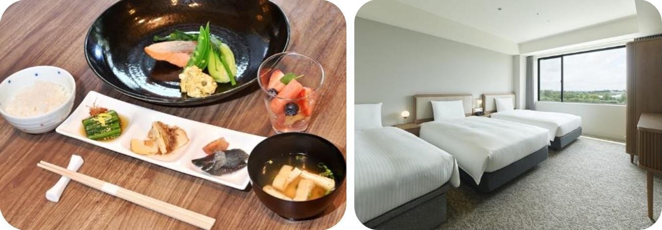 大腸外科を退院した患者さん向けの特別ランチ・ディナー  魚料理／ホテル客室（スイート）