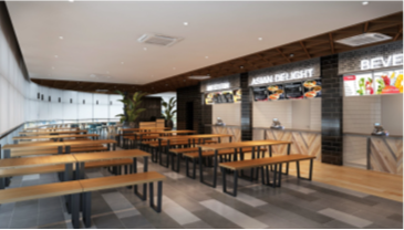 カフェテリア完成予想CG (第1期)