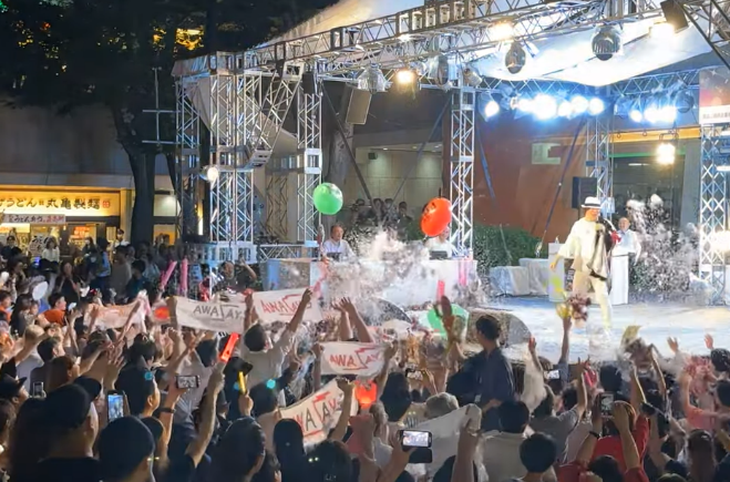 熱の入った応援