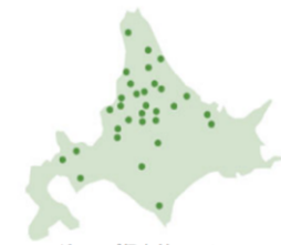 三井不動産グループ保有林のエリア