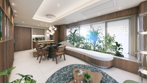 【バイオフィリックデザインプラン 完成予想イメージ】