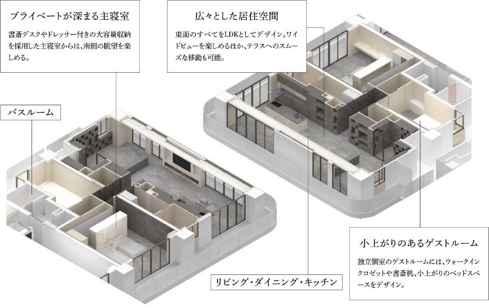 【プレミアムフロアCGイメージ図】