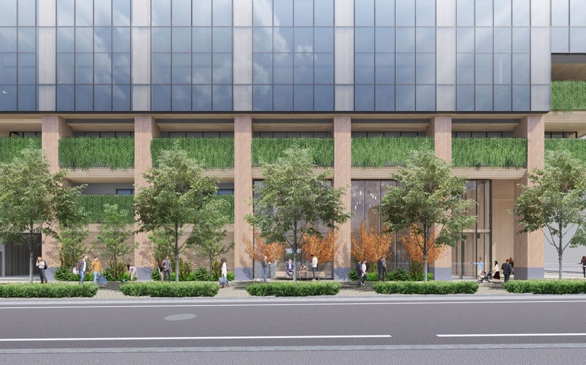 北側低層部外観 完成予想パース