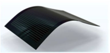 フィルム型ペロブスカイト太陽電池(イメージ) 提供:東芝エネルギーシステムズ株式会社