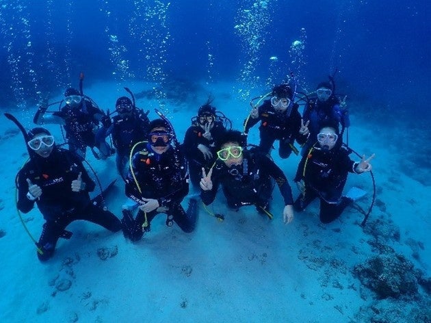 【社内部活動（ダイビング部）活動の様子】