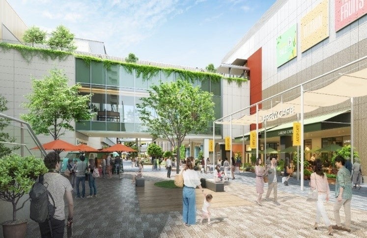 「三井ショッピングパーク ららぽーとTOKYO-BAY北館建替え計画」 ハーバー通り CG
